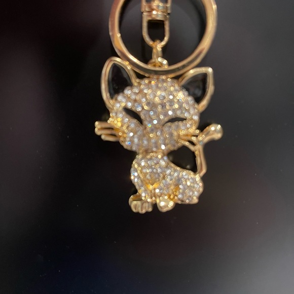 BAG CHARM  Cat black & white - Picture 3 of 7